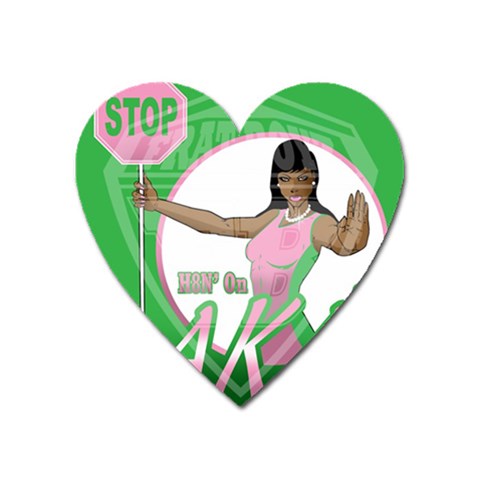 aka Stop H8N on AKA s Magnet (Heart) from ArtsNow.com Front