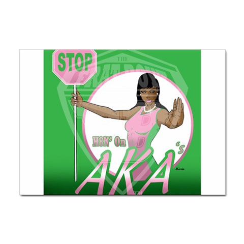aka Stop H8N on AKA s Sticker A4 (100 pack) from ArtsNow.com Front