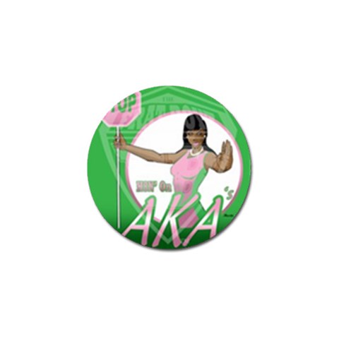 aka Stop H8N on AKA s Golf Ball Marker from ArtsNow.com Front