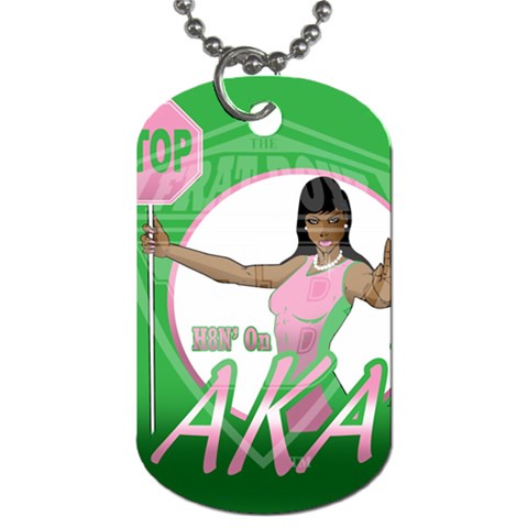aka Stop H8N on AKA s Dog Tag (Two Sides) from ArtsNow.com Front