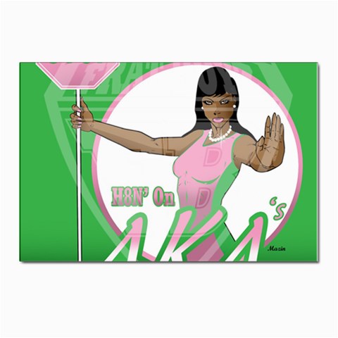 aka Stop H8N on AKA s Postcard 4 x 6  (Pkg of 10) from ArtsNow.com Front