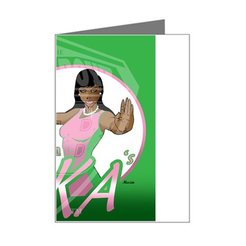 aka Stop H8N on AKA s Mini Greeting Card from ArtsNow.com Left