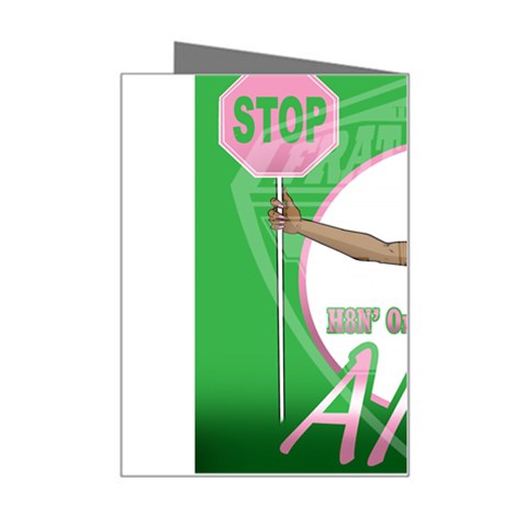 aka Stop H8N on AKA s Mini Greeting Card from ArtsNow.com Right
