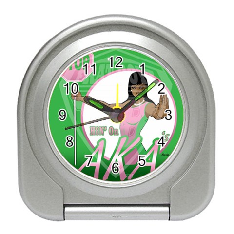 aka Stop H8N on AKA s Travel Alarm Clock from ArtsNow.com Front