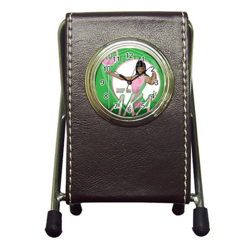 aka Stop H8N on AKA s Pen Holder Desk Clock from ArtsNow.com Front