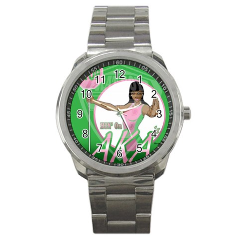 aka Stop H8N on AKA s Sport Metal Watch from ArtsNow.com Front