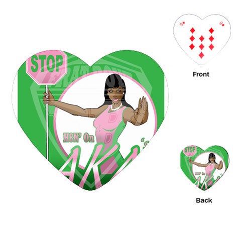aka Stop H8N on AKA s Playing Cards (Heart) from ArtsNow.com Front