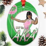 aka Stop H8N on AKA s Oval Ornament (Two Sides)