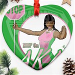aka Stop H8N on AKA s Heart Ornament (Two Sides)