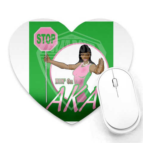 aka Stop H8N on AKA s Mousepad (Heart) from ArtsNow.com Front