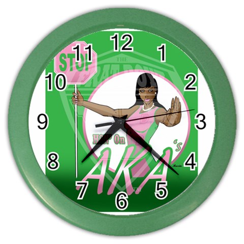 aka Stop H8N on AKA s Color Wall Clock from ArtsNow.com Front
