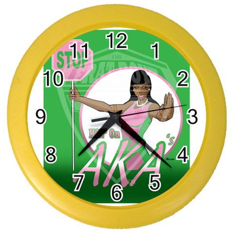 aka Stop H8N on AKA s Color Wall Clock from ArtsNow.com Front