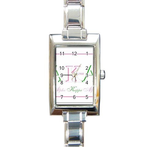 aka slide21 Rectangular Italian Charm Watch from ArtsNow.com Front