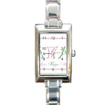 aka slide21 Rectangular Italian Charm Watch