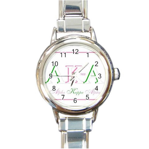 aka slide21 Round Italian Charm Watch from ArtsNow.com Front