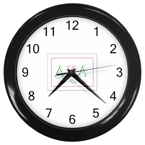 aka slide21 Wall Clock (Black) from ArtsNow.com Front