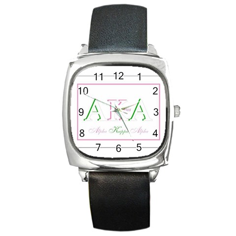 aka slide21 Square Metal Watch from ArtsNow.com Front