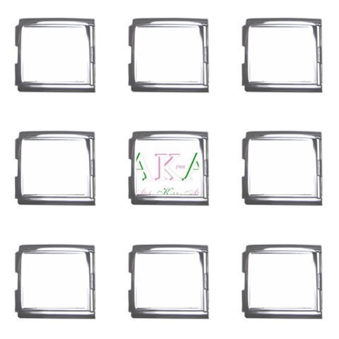 aka slide21 Mega Link Italian Charm (9 pack) from ArtsNow.com Front