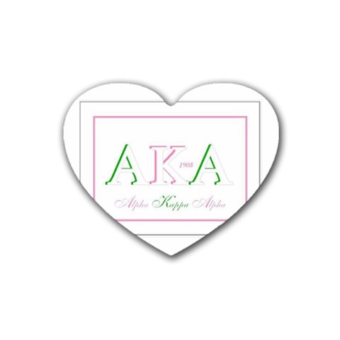 aka slide21 Rubber Heart Coaster (4 pack) from ArtsNow.com Front