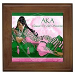 AKA Queen Of All Sororities Framed Tile