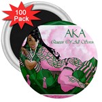 AKA Queen Of All Sororities 3  Magnet (100 pack)