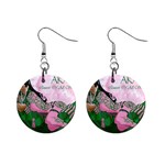 AKA Queen Of All Sororities 1  Button Earrings
