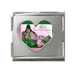 AKA Queen Of All Sororities Mega Link Heart Italian Charm (18mm)