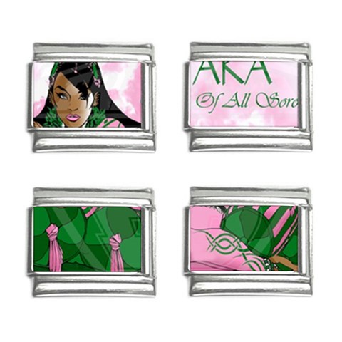 AKA Queen Of All Sororities 9mm Italian Charm (4 pack) from ArtsNow.com Front