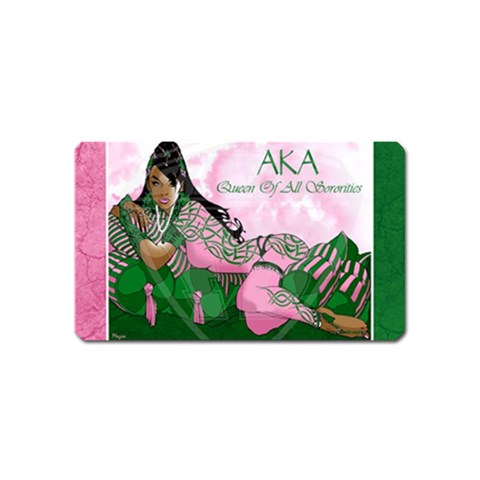 AKA Queen Of All Sororities Magnet (Name Card) from ArtsNow.com Front