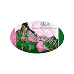 AKA Queen Of All Sororities Sticker Oval (100 pack)