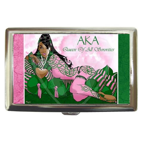 AKA Queen Of All Sororities Cigarette Money Case from ArtsNow.com Front