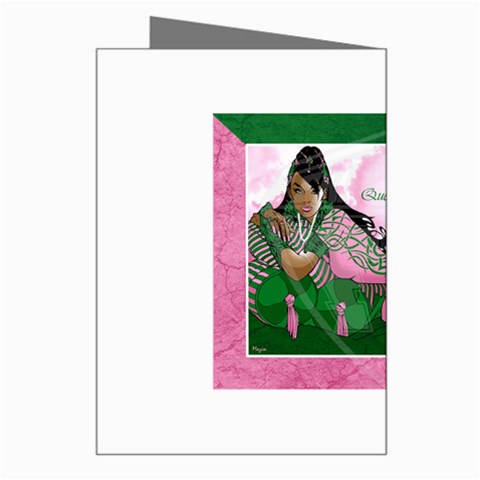AKA Queen Of All Sororities Greeting Card from ArtsNow.com Right