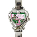 AKA Queen Of All Sororities Heart Italian Charm Watch