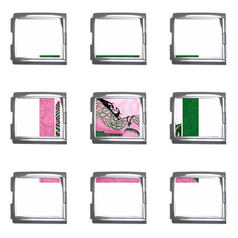 AKA Queen Of All Sororities Mega Link Italian Charm (9 pack) from ArtsNow.com Front