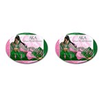 AKA Queen Of All Sororities Cufflinks (Oval)