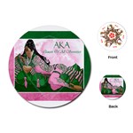 AKA Queen Of All Sororities Playing Cards (Round)