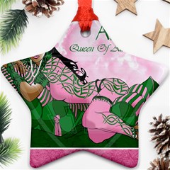 AKA Queen Of All Sororities Star Ornament (Two Sides) from ArtsNow.com Front