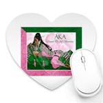 AKA Queen Of All Sororities Mousepad (Heart)