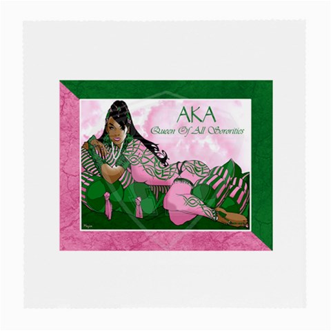 AKA Queen Of All Sororities Glasses Cloth (Medium, Two Sides) from ArtsNow.com Front