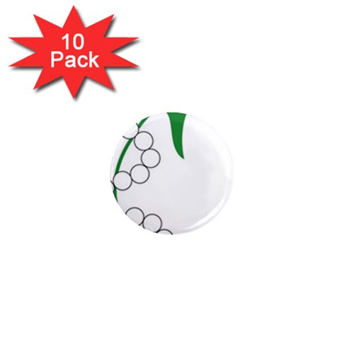aka pearls 1  Mini Magnet (10 pack)  from ArtsNow.com Front