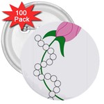 aka pearls 3  Button (100 pack)