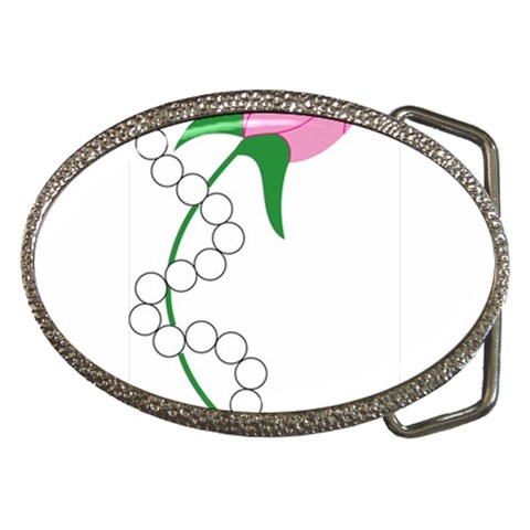 aka pearls Belt Buckle from ArtsNow.com Front