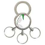 aka pearls 3-Ring Key Chain