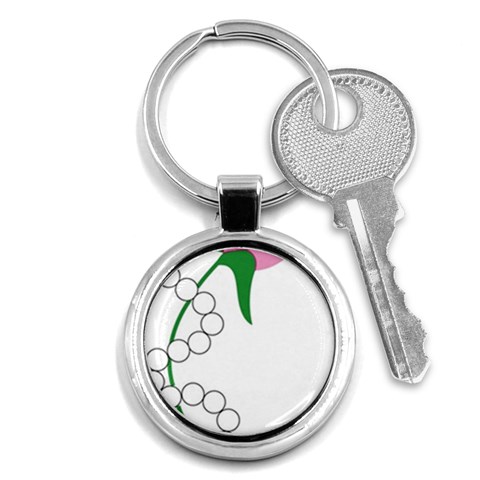 aka pearls Key Chain (Round) from ArtsNow.com Front