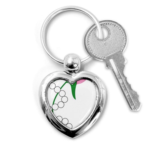 aka pearls Key Chain (Heart) from ArtsNow.com Front