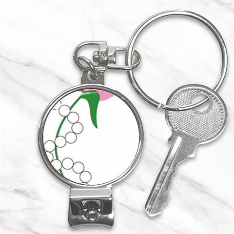 aka pearls Nail Clippers Key Chain from ArtsNow.com Front