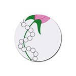 aka pearls Rubber Coaster (Round)