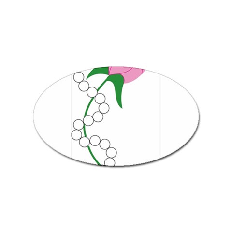 aka pearls Sticker (Oval) from ArtsNow.com Front
