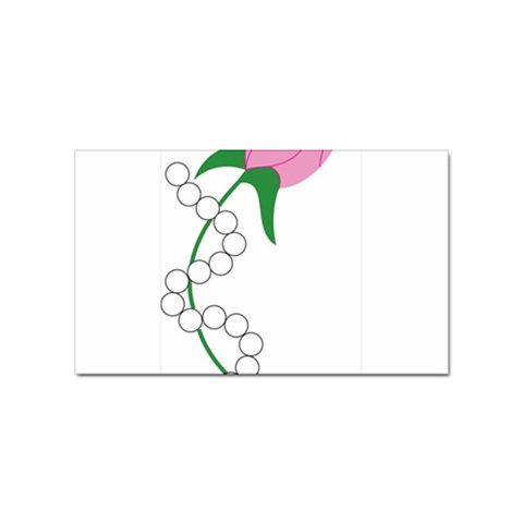 aka pearls Sticker (Rectangular) from ArtsNow.com Front