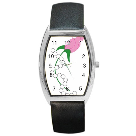 aka pearls Barrel Style Metal Watch from ArtsNow.com Front